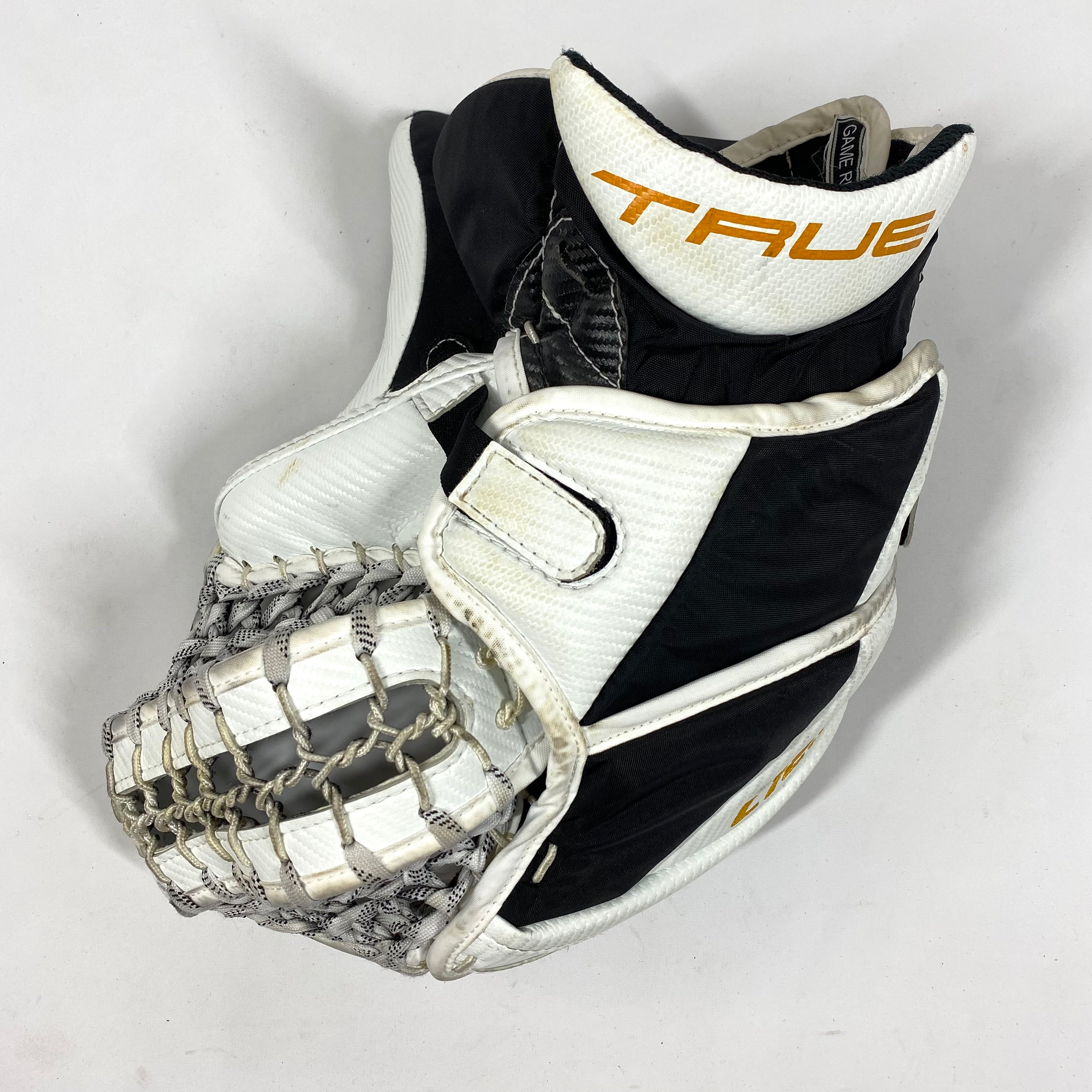 True L12.2 - Gant de gardien de but Pro Stock (blanc/jaune)